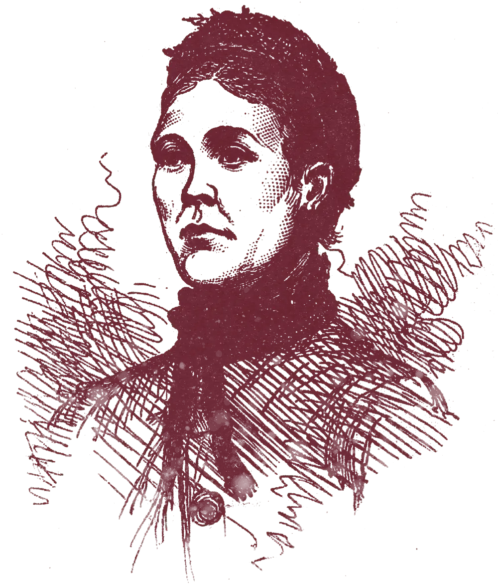 Engraved portrait of Catherine “Kate” Eddowes (1842–1888)