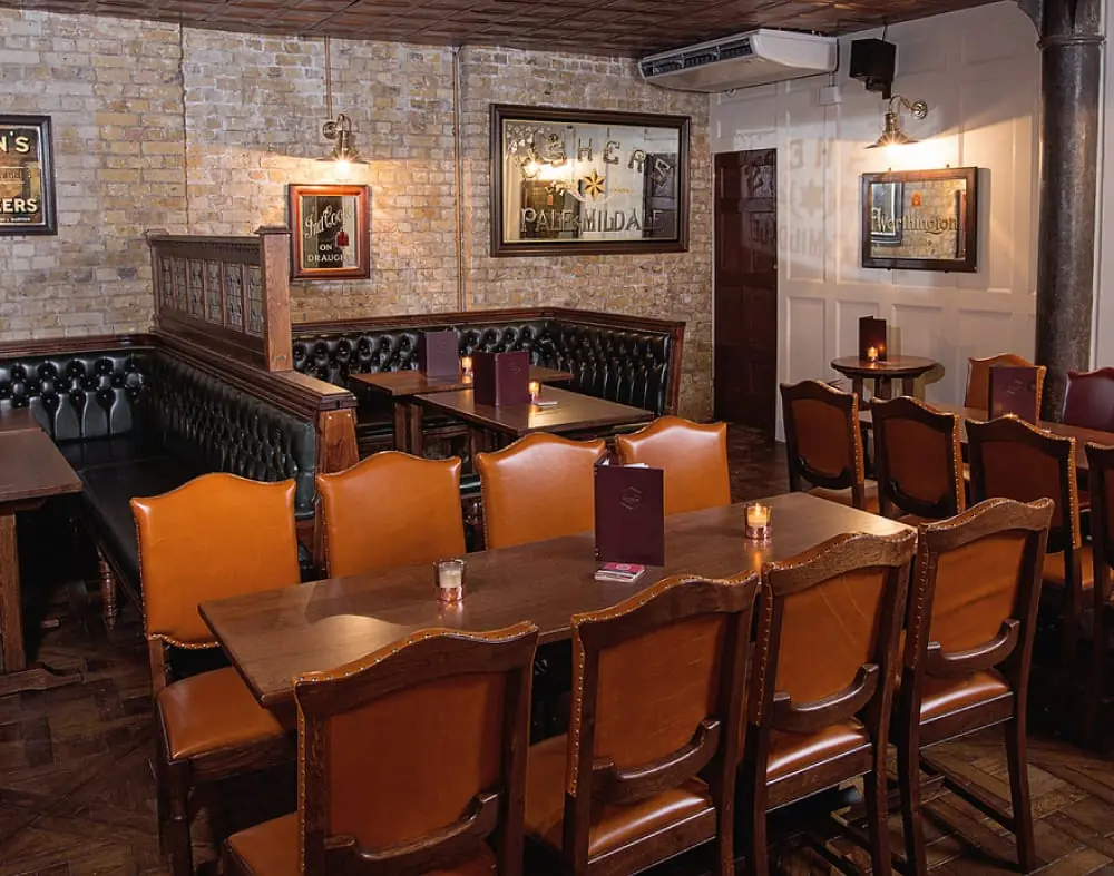 Kate’s Parlour, the downstairs private hire room at The Catherine Eddowes